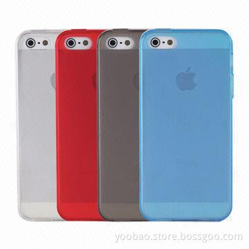 Fashionable Protect Cases for iPhone 5, Made of PC/TPU Material, 1 Piece Screen Protector
